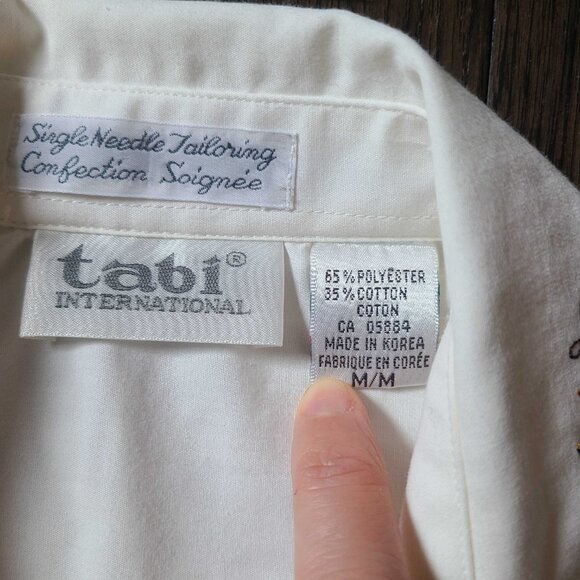 Vintage Tabi International - Women's Button Down Shirt with embroidery - Picture 3 of 8